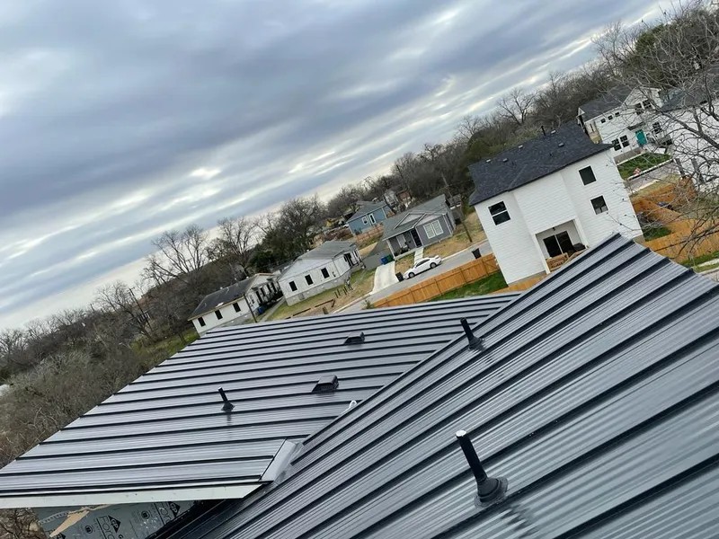 Standing seam metal roof panels with vents for Skylight Repair in Suffern